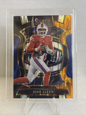 2025 Panini Select - Concourse Josh Allen #86 Black & Orange Shock