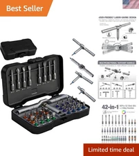Versatile 42-in-1 Magnetic Screwdriver Set for DIY Enthusiasts - Portable Gift