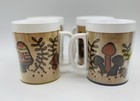 Vintage Merry Mushroom Thermo-Serv Insulated Plastic Mug Brown Set Of 4 — photo 3