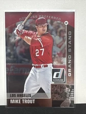 Mike Trout 2015 Donruss Preferred Grand Stand Los Angeles Angels # 18