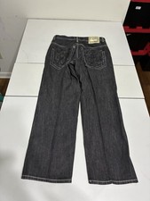 Vintage Southpole Premium Jeans 38x32 Black Loose Baggy Y2K Grunge Skater Cyber