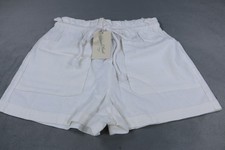 Universal Thread Linen Blend Shorts XS White Pull On Paperbag Waist Casual NWT