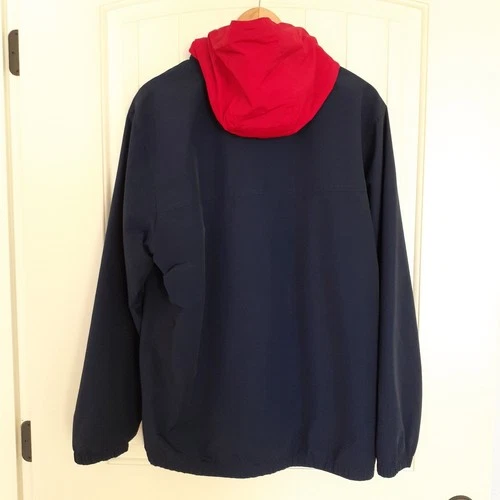 Lands' End Men's Zip Up Nylon Jacket with Mesh Lining & Hood Blue Size L (42-44) image 2