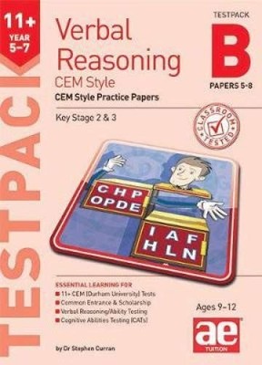 11+ Verbal Reasoning Year 5-7 CEM Style Testpack B Papers 5-8: C