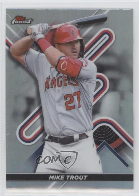 2022 Topps Finest Refractor Mike Trout #27 09if