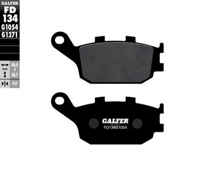 Original Bremsklötze Set vorne & hinten Galfer für Honda nc 700 D Integra