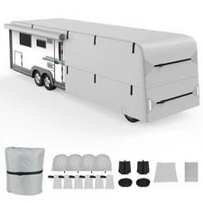 ✅37-40FT Class A Trailer Travel & RV Camper Covers Water Proof Oxford Cloth