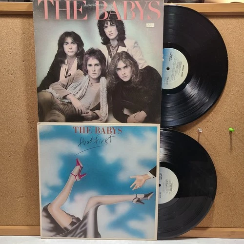 The Babys LP Lot of 2 Head First & Broken Heart VG+ Vinyl John Waite