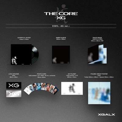 【XG】THE CORE・VINYL・レコード/ラントレ無し XG [THE CORE-核] 1st Full Album VINYL Ver/Vinyl+Photo Book+Poster+