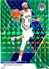 2019-20 Panini Mosaic Brandon Ingram Green Prizm Parallel #136 Pelicans