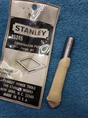 Stanley Router bit, #85245 Combination pilot and Panel bit 3/8 Dia. New ...