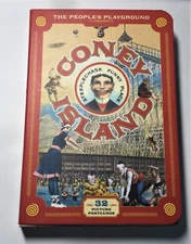 CONEY ISLAND  32 PICTURE POSTCARDS PEOPLE’S PLAYGROUND SCOTT RUSSO NEW