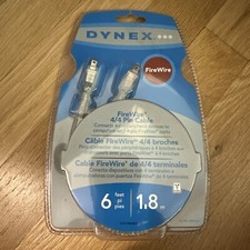 Dynex  6' FireWire 1394 Cable 4-PIN TO 4-PIN TE-FW 1394-4-4 