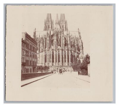 Cologne 1900 - Cathedral Street Building - Old Photo