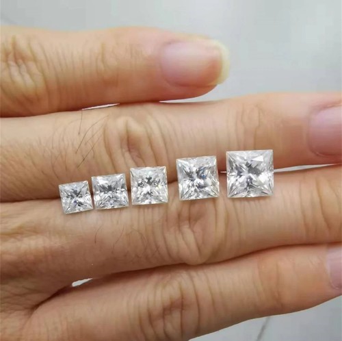 Princess Cut Diamond Stone Square Loose Stone 1.00 Ct To 6.00 Ct - Picture 6 of 8