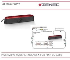 ZENEC ZE-RCE3703MV Multi-View Rückfahrkamera kompatibel mit Opel Movano Typ C 