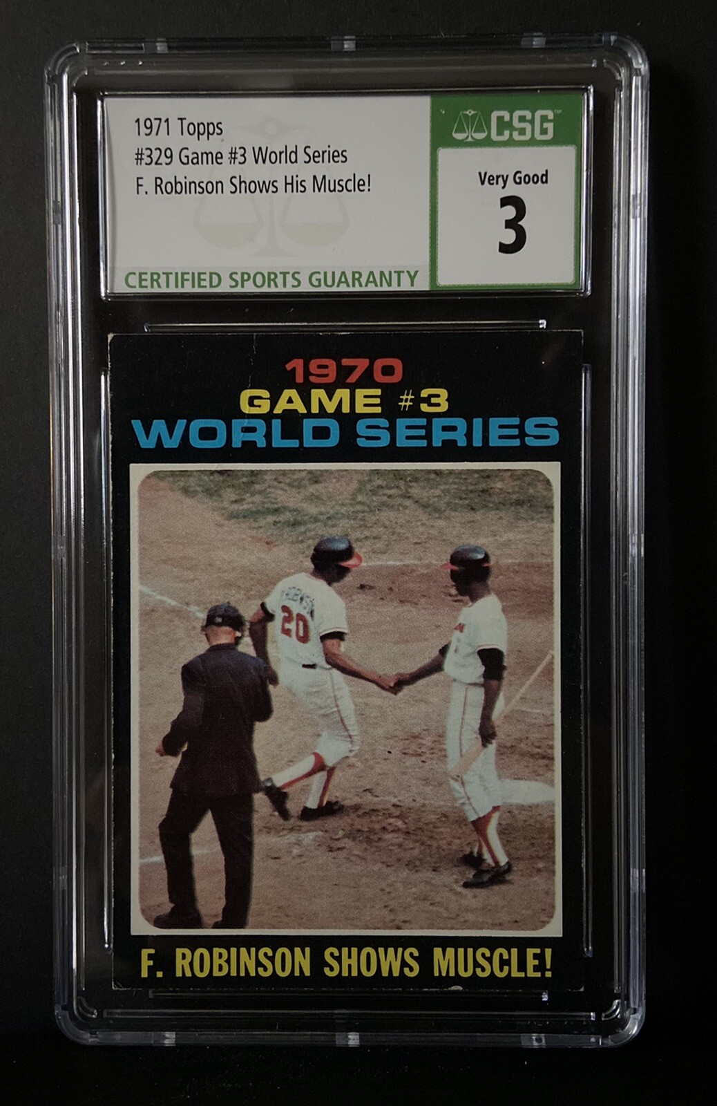 1971 Topps - 1970 World Series Frank Robinson #329