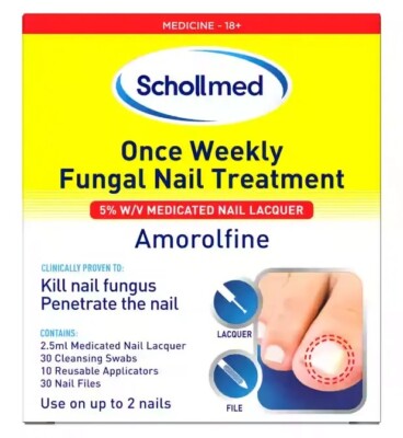 Schollmed einmal wöchentlich Nagelpilzbehandlung klinisch erprobt mit Amorolfin