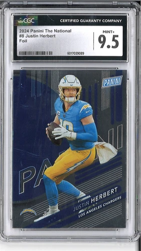 Justin Herbert LA Chargers CGC 9.5 2024 Panini Foil The Nation