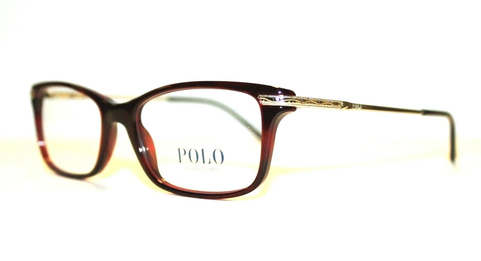 NUEVO POLO RALPH LAUREN PH 2136 5533 ROJO HABANA GAFAS AUTÉNTICAS 52 MM Foto 2 de 4