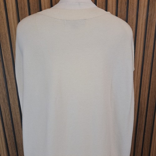 Uniqlo x Mame Kurogouchi Long Knitted Dress Oversize Cream Sleeveless V-Neck MR1 - Picture 8 of 11