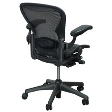 Herman Miller Aeron Mesh Office Chair Medium Size B adjustable lumbar flip lever