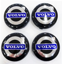 Tapacubos centrales de llantas de aleación VOLVO. 4 x 64mm. C70 S40 S60 V50 V60 V70 S80 XC90 etc.
