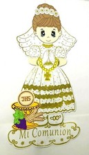 1 First Communion Girl Wall Decoration Foam Party Favors mi primera comunion