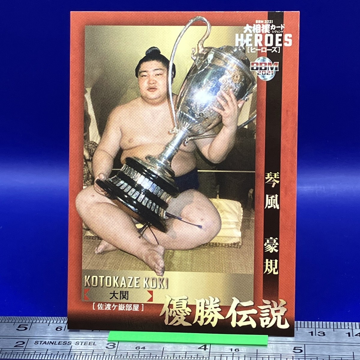 Kotokaze Koki Sumo Wrestler Trading Card Rikishi BBM TCG