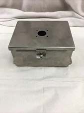 Stainless Steel Electrical Enclosure 8" x 6" x 4" With Ears & 1-1/4" Light KO