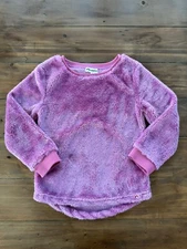 Appaman kids pink fuzzy pullover sweater girls size 6