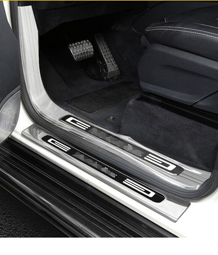 Outside Door Side Sill Scuff Plate Trims Fits for Mercedes Benz G500 G350 2019+ - Picture 4 of 5