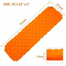 Portable Inflatable Sleeping Pad Mattress Outdoor Camping Tent Mat Moistureproof
