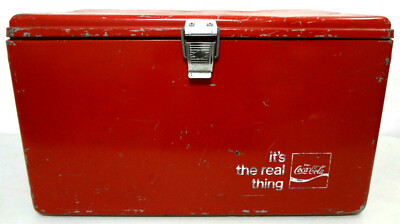 ヴィンテージ Coca-Cola 業務用ボトルケース 2個セット　当時物　70s COCA-COLA COOLER PROGRESS REFRIGERATOR CO LOUISVILLE KY USA