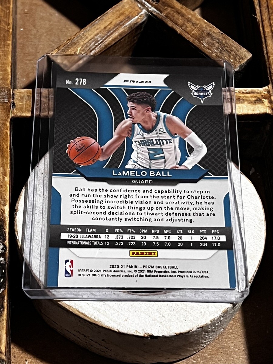 2020-21 Panini Prizm Blue Wave Prizm LaMelo Ball #278 Rookie RC | eBay