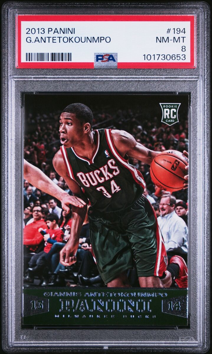 2013 PANINI #194 GIANNIS ANTETOKOUNMPO ROOKIE RC PSA 8 | eBay 2013 PANINI #194 GIANNIS ANTETOKOUNMPO ROOKIE RC PSA 8 | eBay