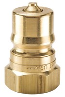 Parker 3/8-18 Brass Hydraulic Coupler Nipple, 3/8 Body Size - Bh3-61 Parker 3/8-18 Brass Hydraulic Coupler Nipple, 3/8 Body Size - Bh3-61