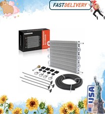 Transmission Oil Cooler, Universal Aluminium 8 Pass Tube and Fin, Oil Cooler Kit