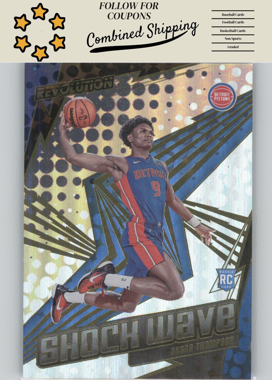 2023-24 Panini Revolution #21 Ausar Thompson Shock Wave Levels