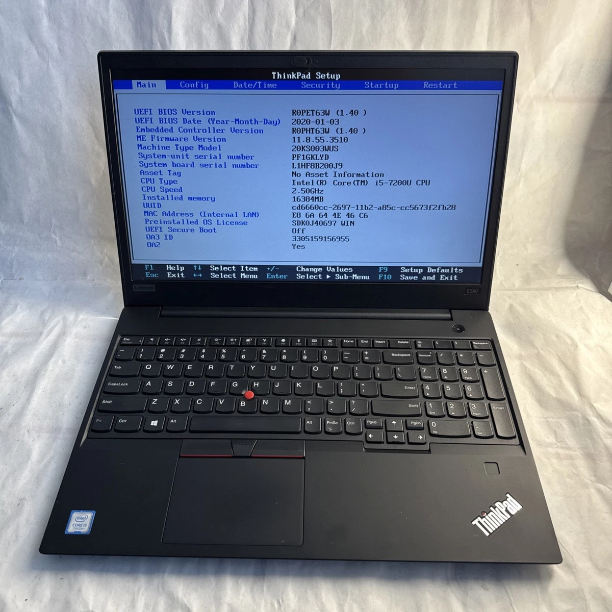 Lenovo ThinkPad E580 PC Laptops & Netbooks for Sale - Shop New