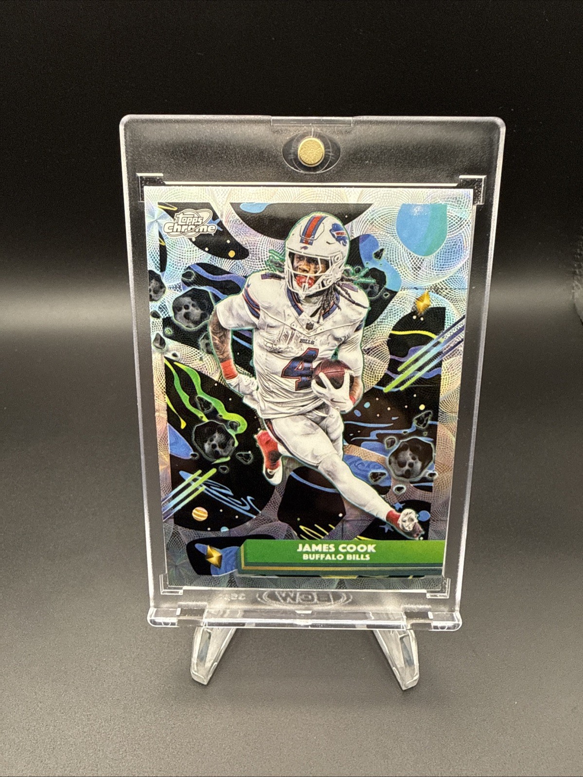 2025 Topps Chrome Cosmic James Cook Nucleus Refractor SP 💥 Bills