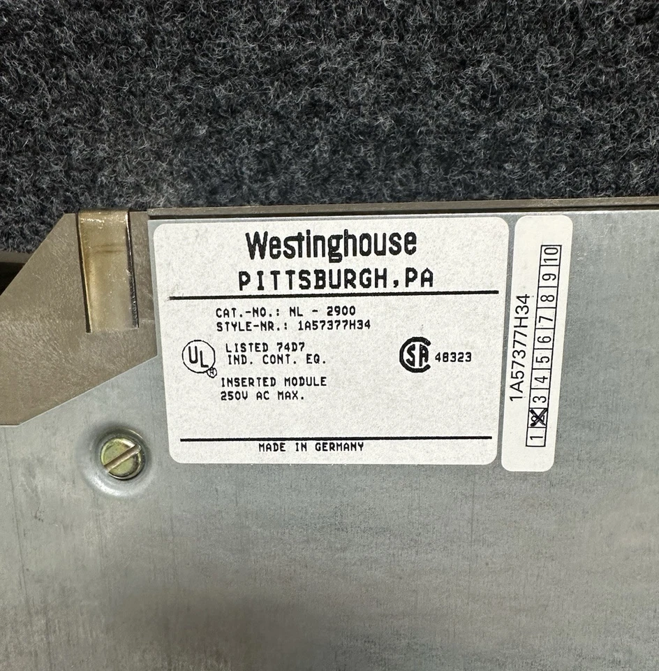 Siemens Westinghouse NL-2900 1A57377H34 Adapter Casing - Image 2 of 4
