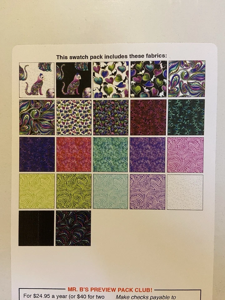 Cat-I-Tude By Ann Lauer Of Grizzly Gluch Gallery For Benartex Layer Cake - Image 2 of 2