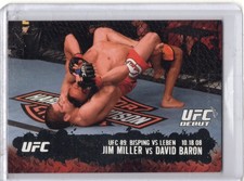 Jim Miller vs David Baron 2009 Topps UFC Round 2 Rookie #105 Silver 175/188