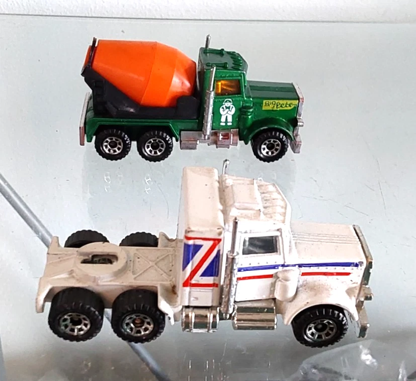 Mezclador de cemento Matchbox Lesney England Peterbilt + tractor Kenworth Aerodyne x 2 Foto 3 de 4