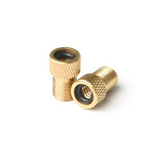 Bicycle Presta to Schrader Adapter Bike Tire Valve Adapter Copper Golden Bicycle