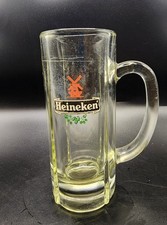 Vintage Heineken Beer Mug Stein 6.5” Heavy Glass Windmill Logo 12oz H5