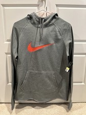 Nike Therma-FIT Women's Gym Training Grey Hoodie Size Small-NWT