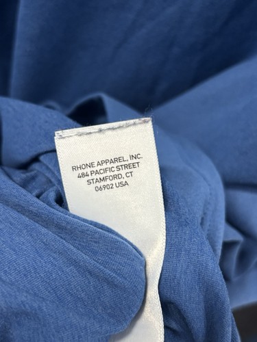 Rhone Shirt Mens Size Large Blue Long Sleeve Athletic Gym Workout Stretch - Bild 8 von 9
