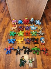 Heroes of Goo Jit Zu Marvel Figure Lot of 31 Moose Toys Squishy Spider-Man Buzz